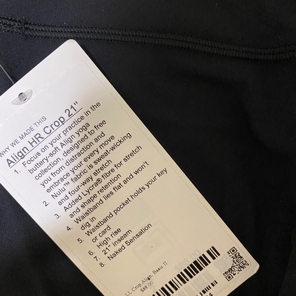 NWT Lululemon Align Pant 21’ Size 2